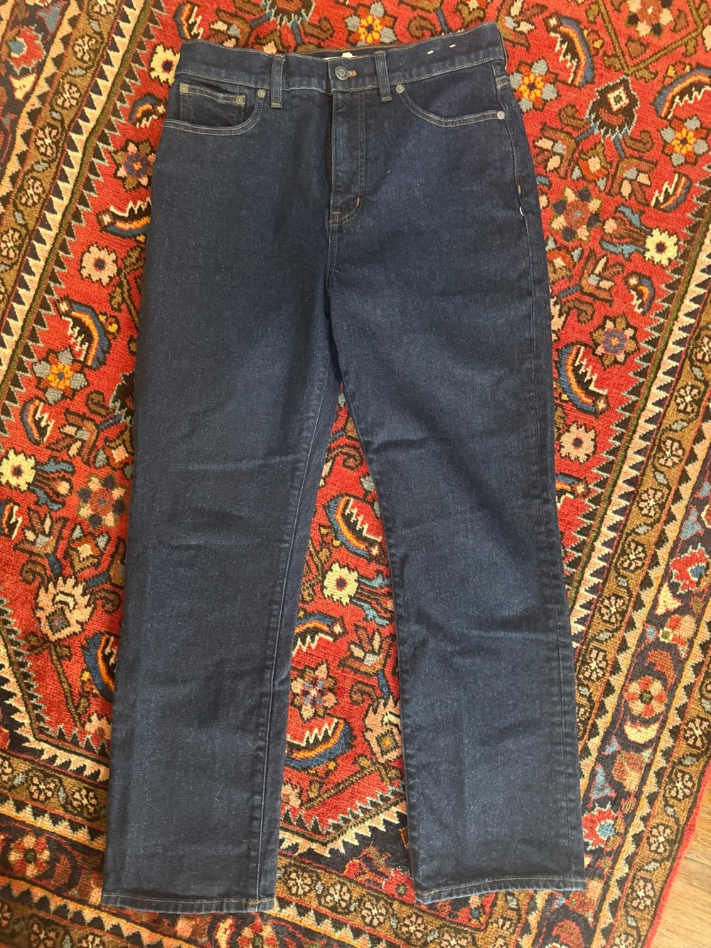 Madewell 90’s Straight dark wash Jeans